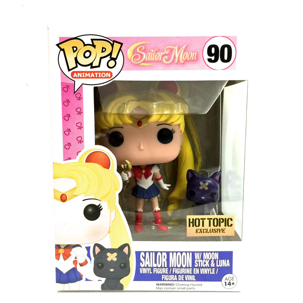 RARE Funko Pop Animation Anime Sailor Moon With Stick Luna Hot Topic 90 for sale online 