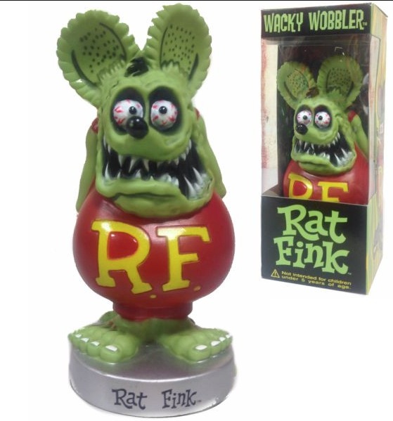 Rat Fink Custom New Gift Rare Wacky Wobbler Big Daddy Bobblehead Action Figure 
