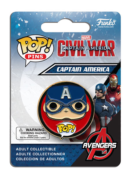 Captain America (Civil War), Pins and Badges