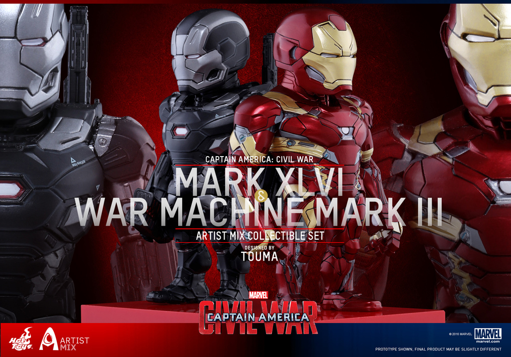 Artist Mix Iron Man Mark XLVI and War Machine Mark III Collectible