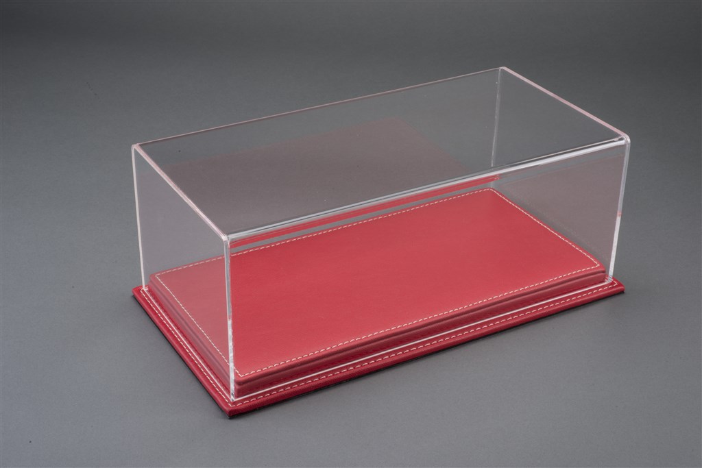 DISPLAY CASE SHOW-CASE 1/18 MULHOUSE RED LEATHER ATLANTIC CASE 1/18 10072 
