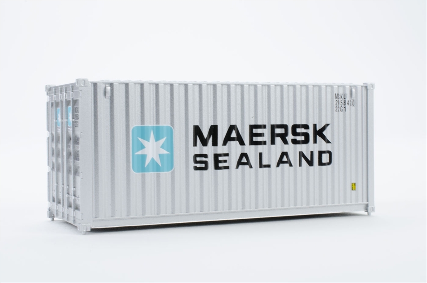 Maersk 2 Walthers #8060 UPGRADED HO 20' corrugated Containers 