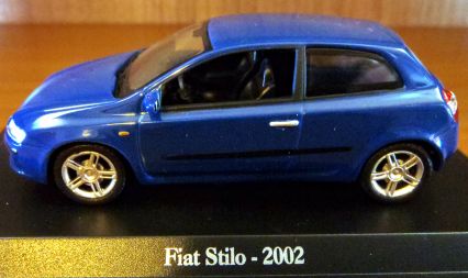 Italian AZ16 Fiat Stilo 2002 Blue 1/43 Tracked 48 Post 