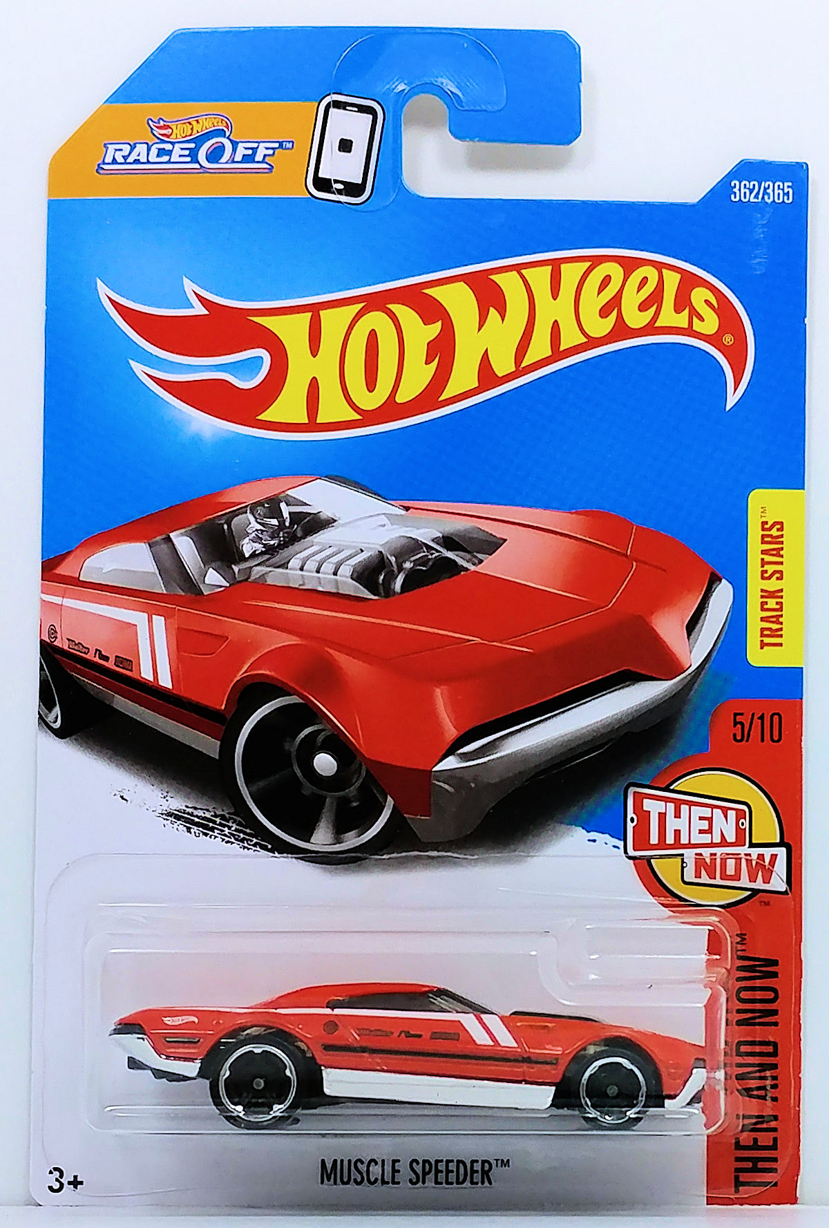 Int. Card 2017 Hot Wheels THEN AND NOW 5/10 Muscle Speeder 362/365 