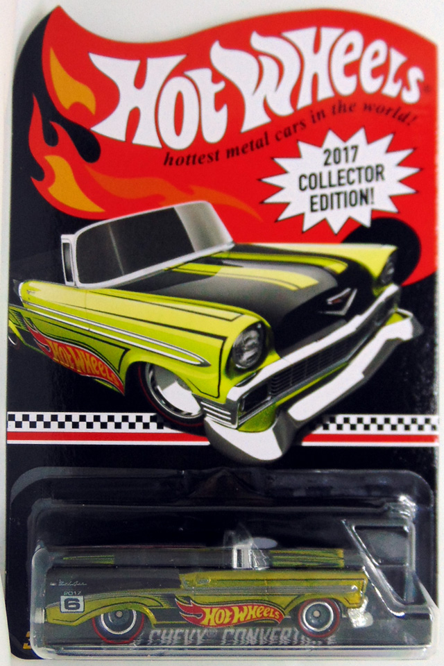 Hot Wheels 2017 K-Mart Mail In Collector Edition 56 CHEVY CONVERTIBLE FFY68 