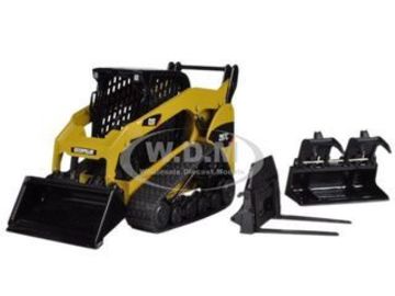【WEB限定】 Loader Terrain Multi 297C Caterpillar CAT with Tools Working ミニカー