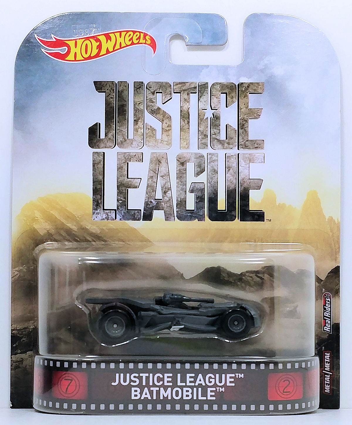 2017 Hot Wheels Retro Entertainment REAL RIDERS Justice League Batmobile