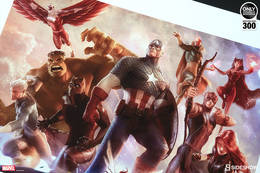 Avengers: Team Cap Art Print