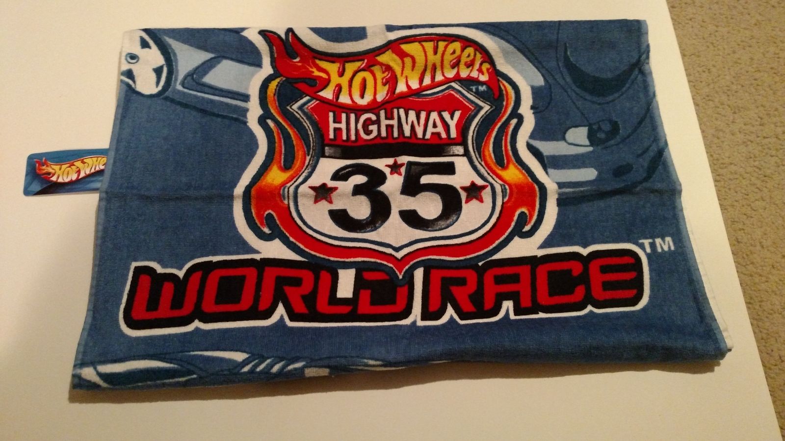 Hot wheels towel top