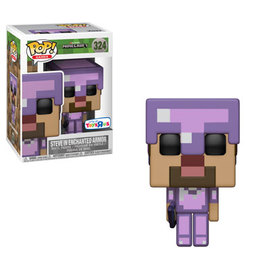 Amazon.com: Funko Pop Minecraft Steve in Enchanted Armor