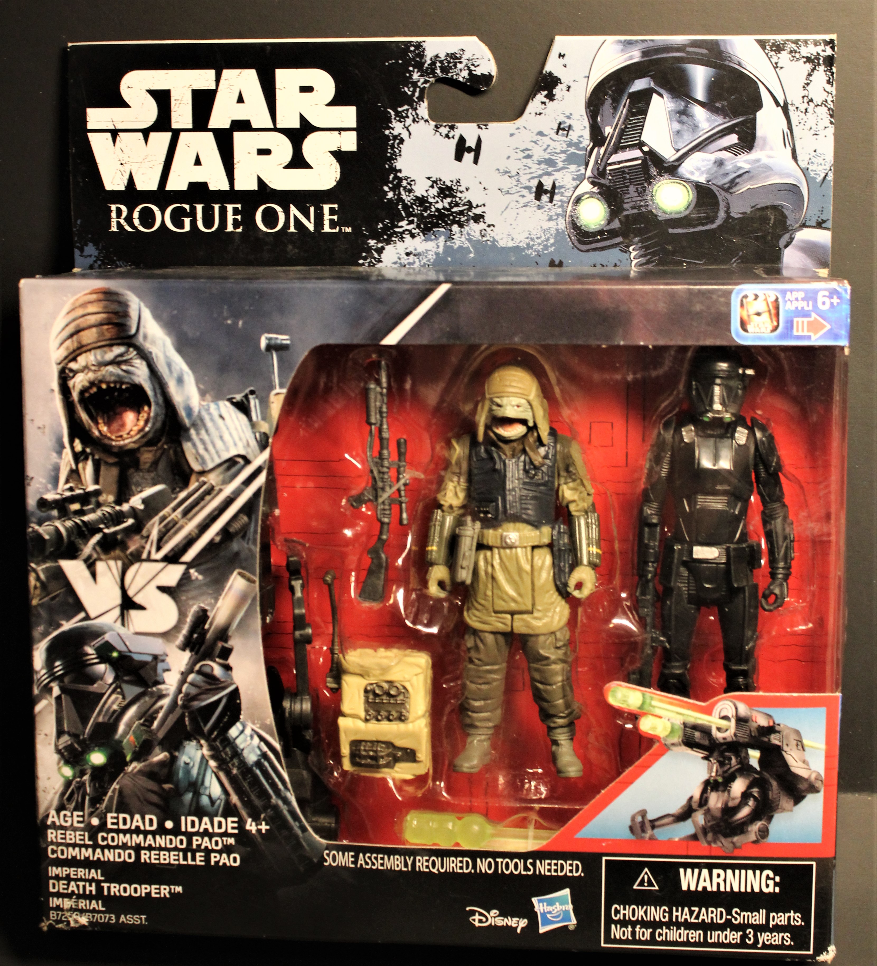 Star Wars Rogue One Imperial Death Trooper & Rebel Commando Pao 3.75" 