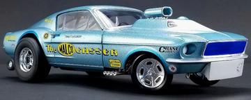 1967 Mustang 1/25 hood body glass body shell chrome Funny Drag Car Malco Gasser 
