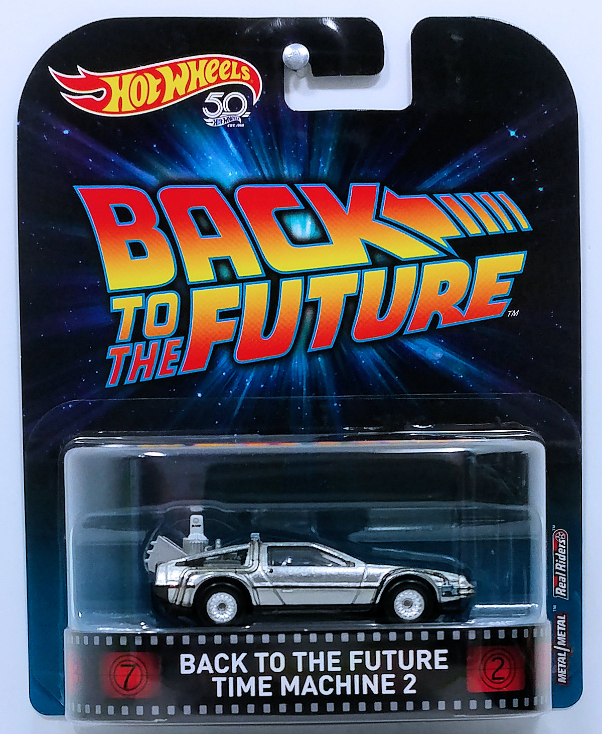 DeLorean Time Machine 2 Zurück in die Zukunft Retro 1:64 Hot Wheels FLD13 DMC55 