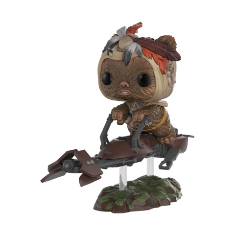 Ewok With Speeder Bike Art Toys hobbyDB