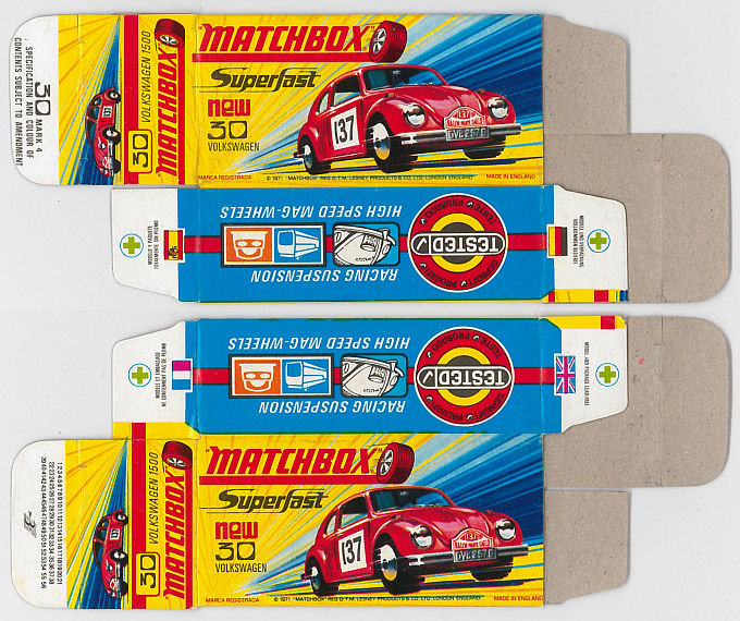 Matchbox Miniatures Picture Box Japanese H Type Volkswagen