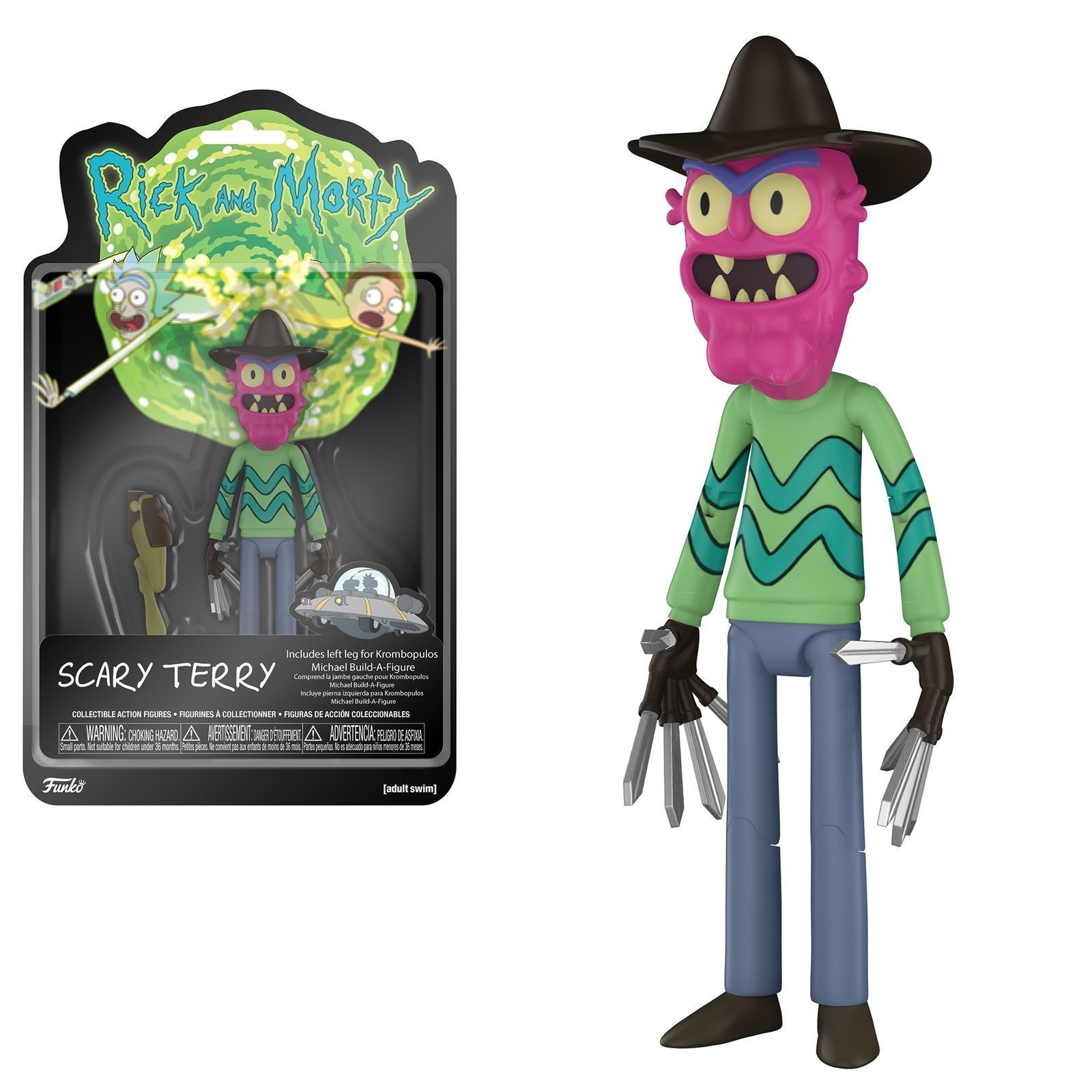Brand New/Factory Sealed. RARE Funko Rick and Morty SCARY TERRY Action Figure 