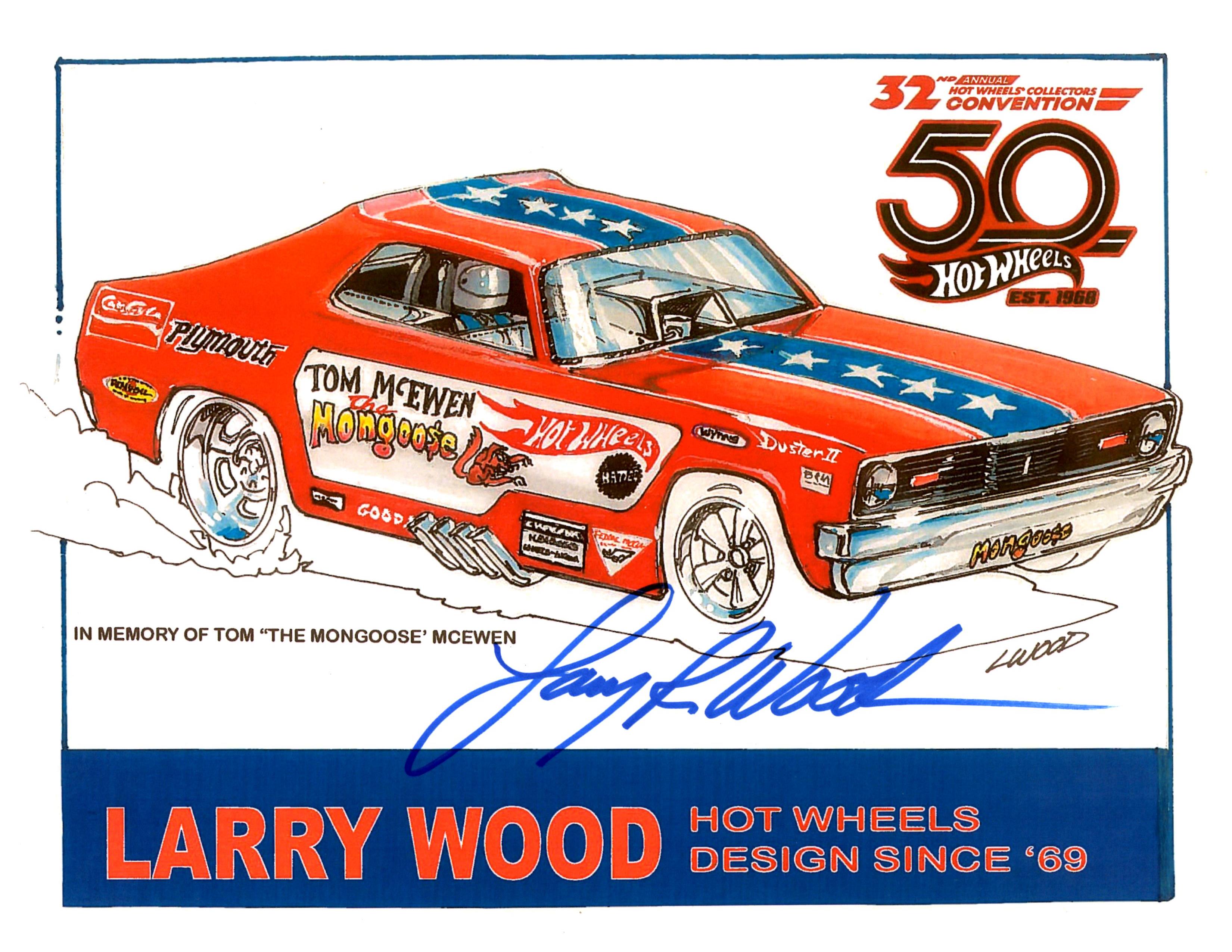 32nd Annual Hot Wheels Collectors Convention Autograph Sheets Posters
