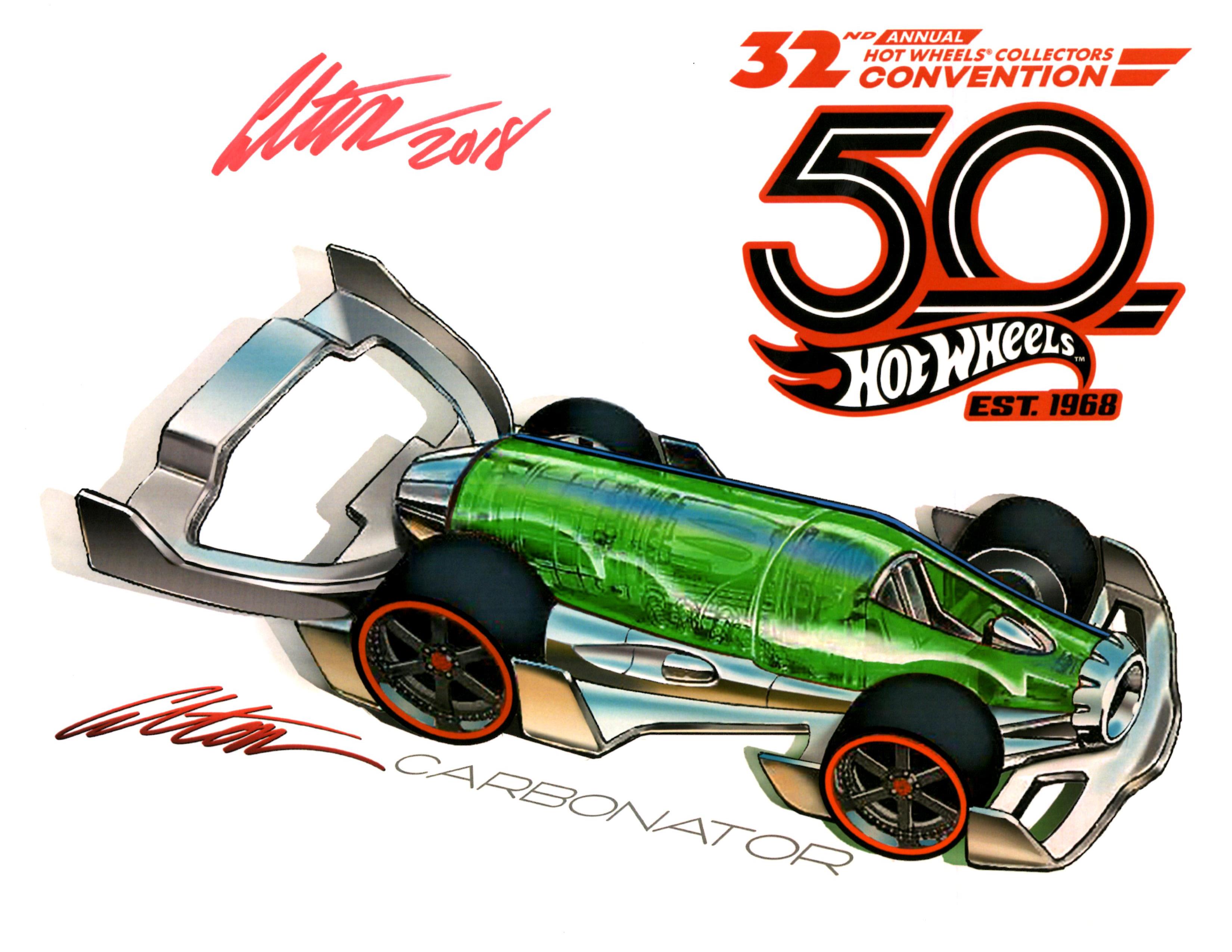 32nd Annual Hot Wheels Collectors Convention Autograph Sheets Posters