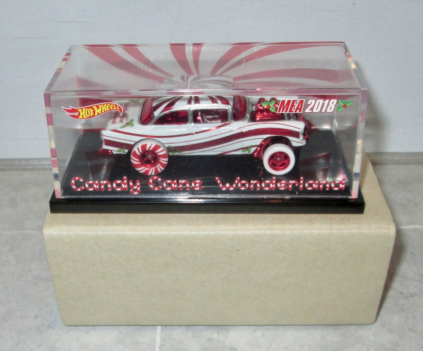 Hot Wheels '55 Chevy Candy Cane Wonderland' Magenta Metallic Decal SCR-0150 