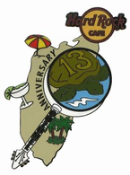 13th Anniversary - Island Map Magnified Turtle