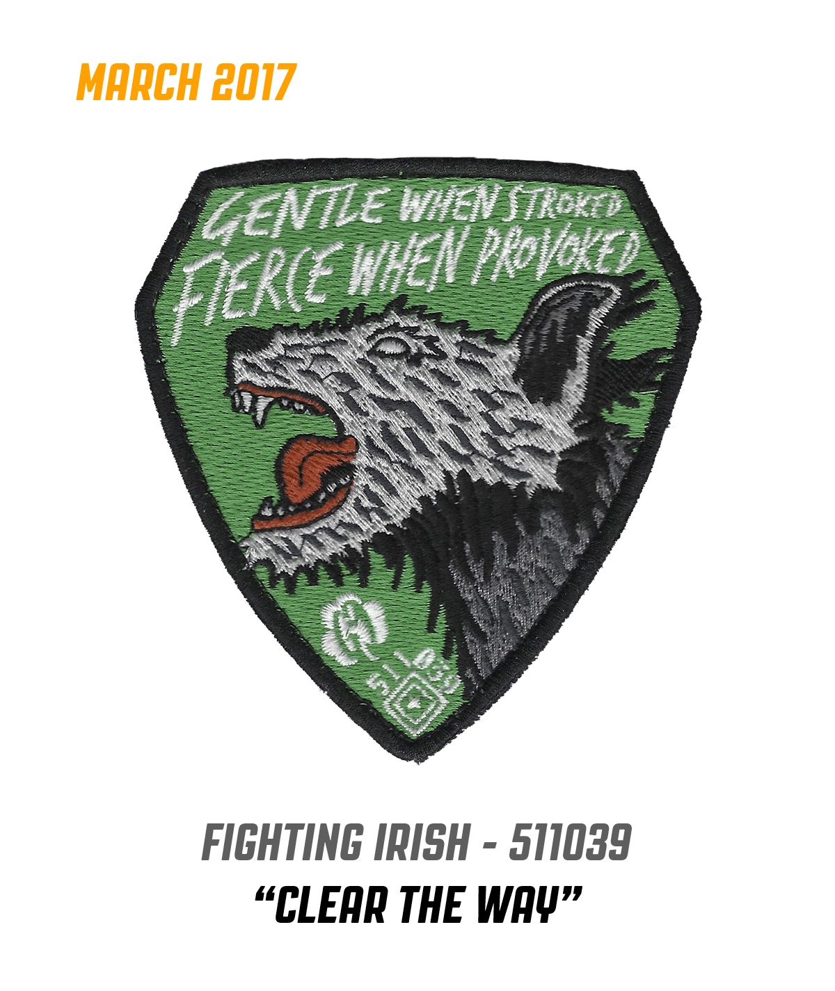 5.11 Tactical - March 2017 Patch Of The Month - 511039, Uniform Patches