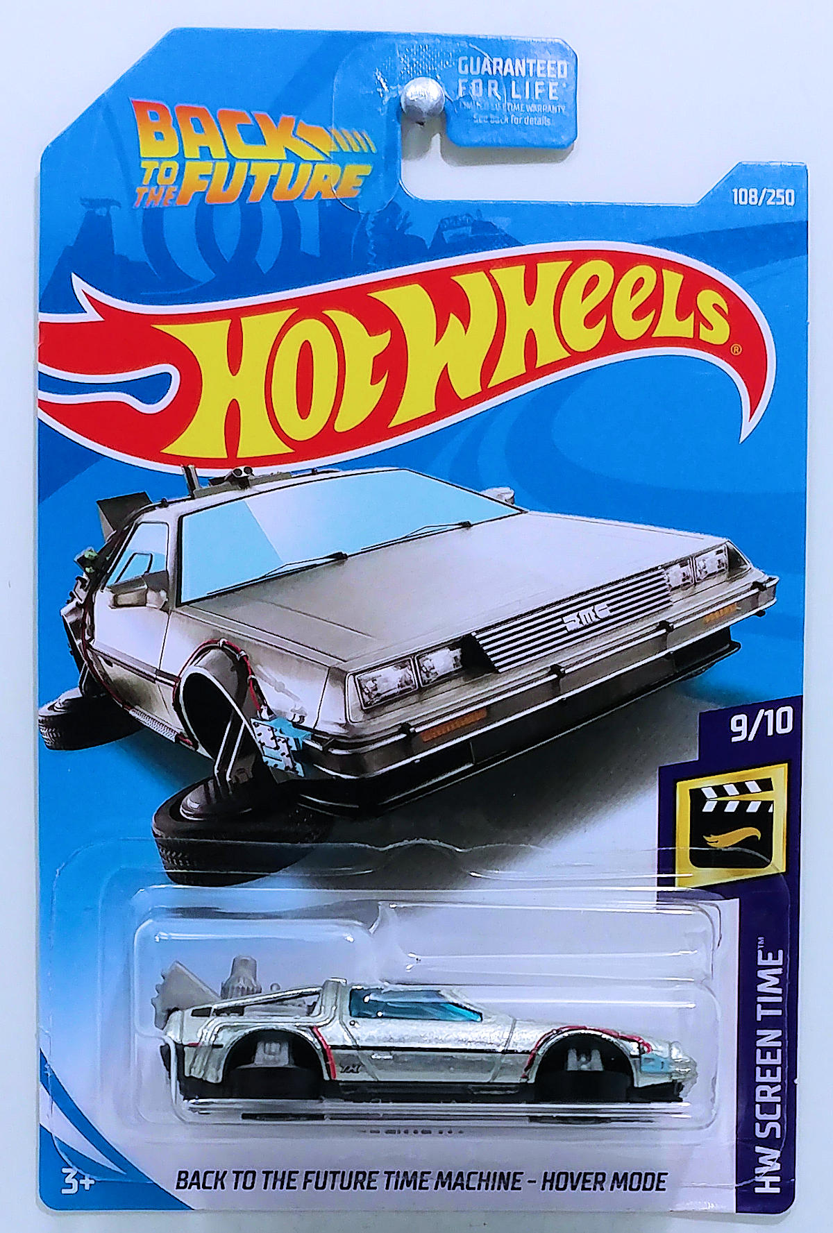 Hot Wheels 2019 back to the Future hover Mode Time Machine OVP TV Movie DeLorean 