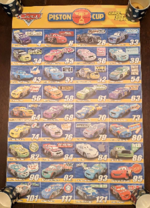 Cars Piston Cup Poster Posters and Prints hobbyDB