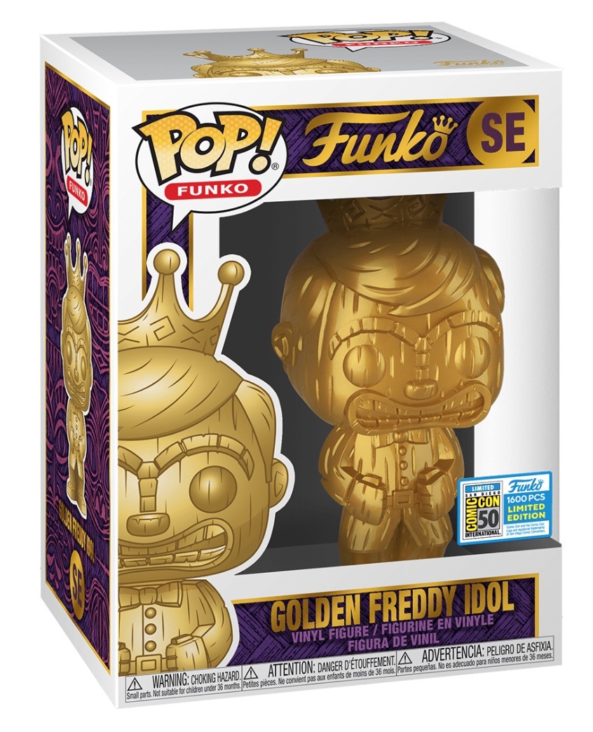 Funko Fundays 2019 SDCC Exclusive Pop GOLD Golden Idol Tiki Freddy Funko 