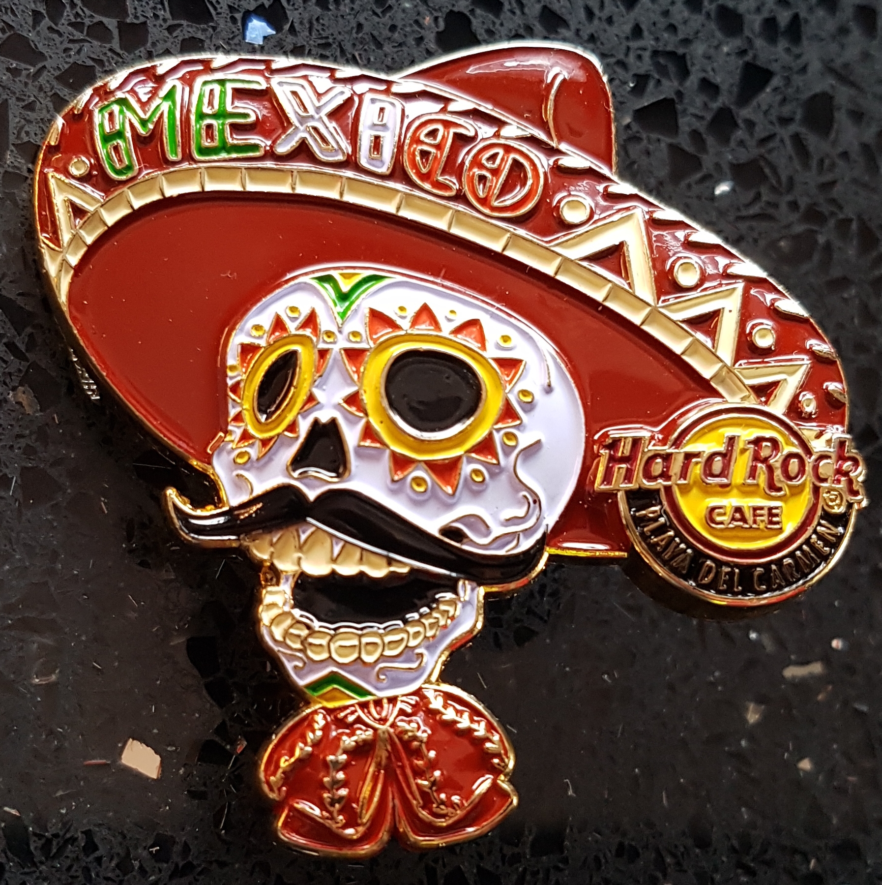 Mariachi Mexican Skull Wallet Chain