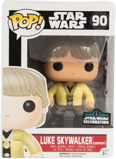 Funko Pop Star Wars Luke Skywalker Ceremony 2016 Galactic Convention Excl 90 for sale online 