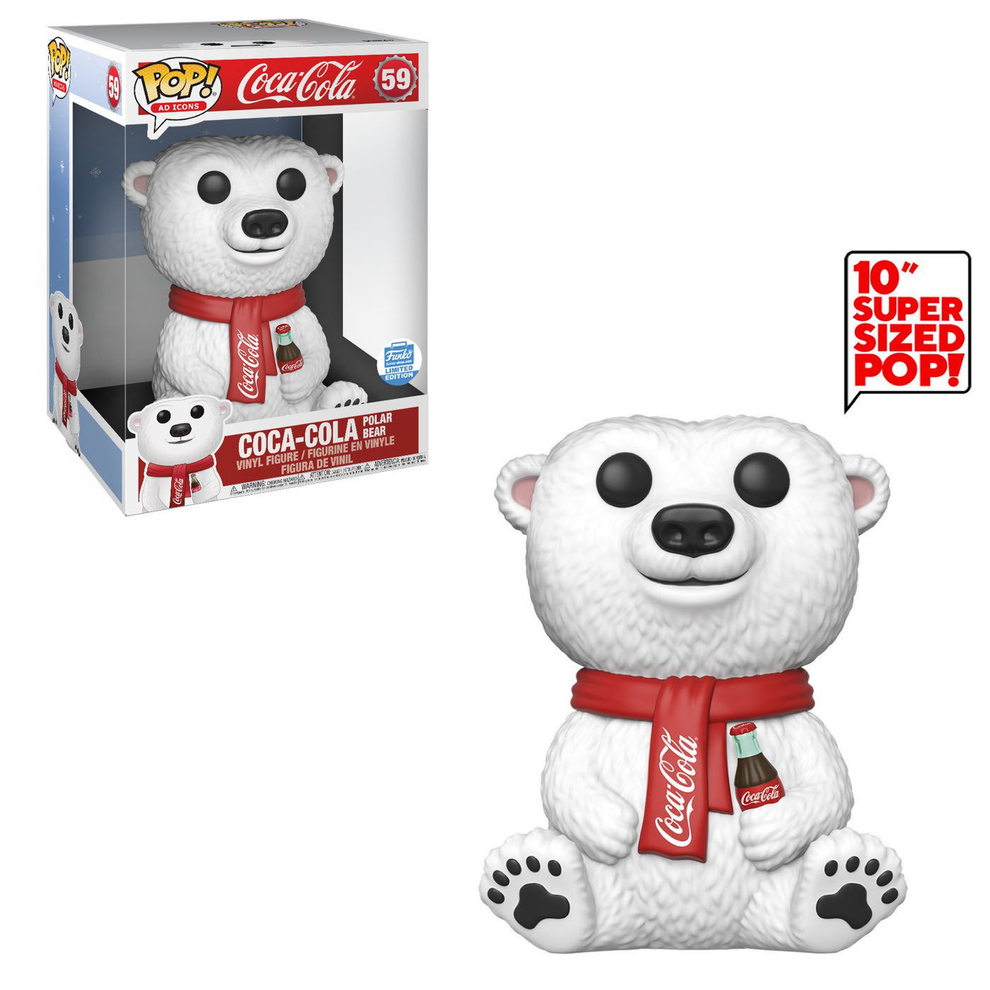 Mening Finde på deltager Coca-Cola Polar Bear (10-Inch) [Funko-Shop] | Vinyl Art Toys | hobbyDB
