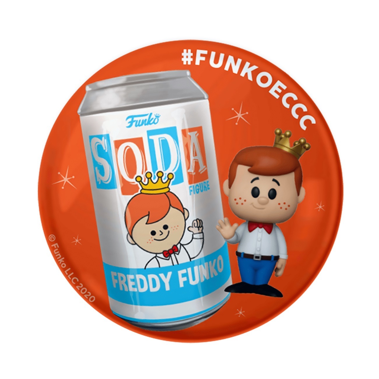 Funko Soda Freddy Funko | Pins and Badges | hobbyDB