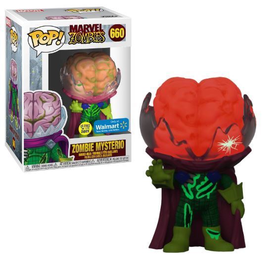 Funko POP Marvel Zombie Mysterio #660 Walmart Exclusive Glow in the Dark 