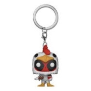Deadpool Bobble-Head Mystery Funko Pocket Pop Keychain Rubber Chicken