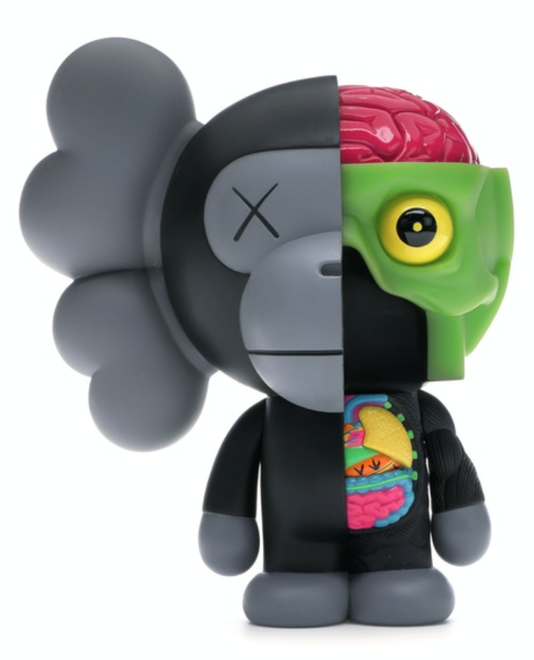 【即出荷】 Milo Dissected Bape KAWS Vinyl Toys Art | Black - Figure トップス