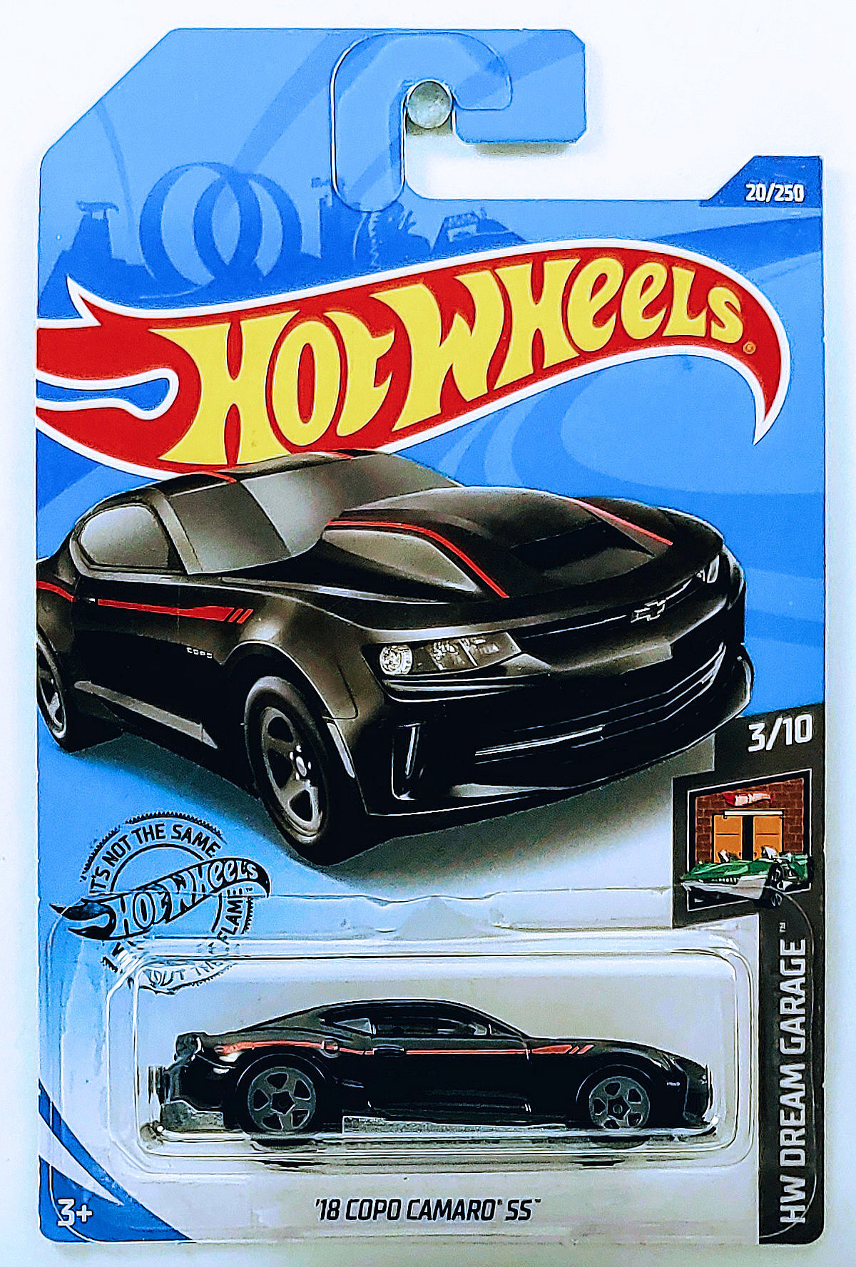 HW Dream Garage 3/10 2020 F Case #20 Black Hot Wheels '18 Copo Camaro SS