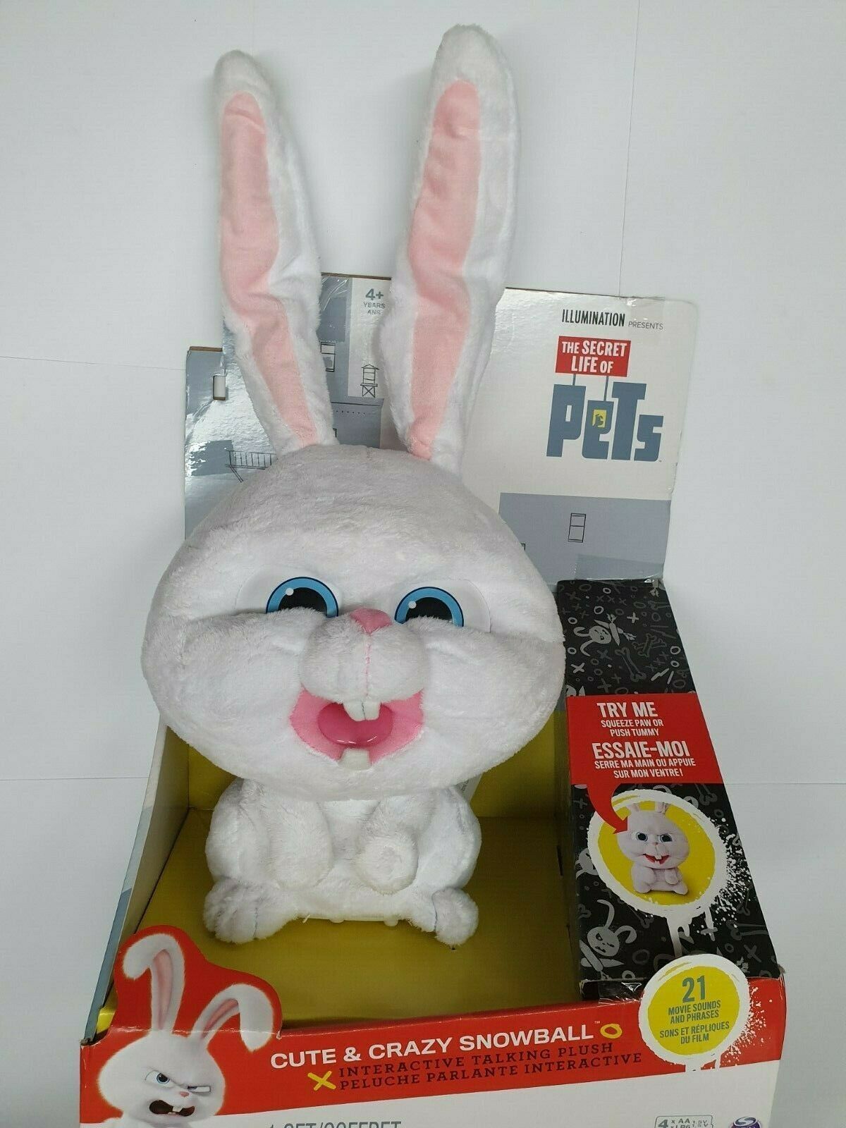 Secret life of pets snowball stuffed animal hotsell