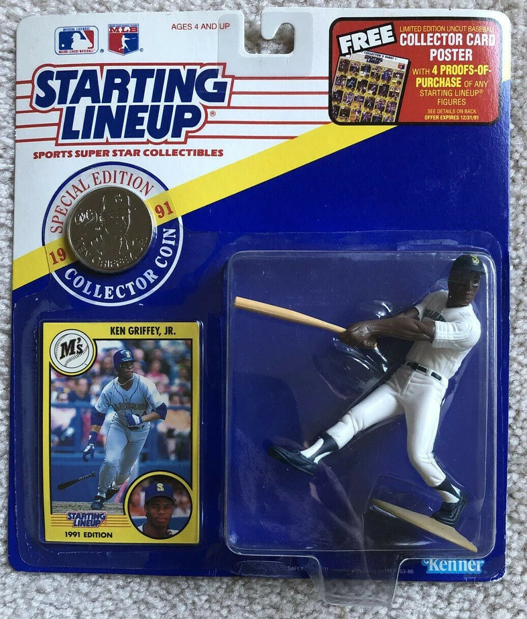 1995 Ken Griffey Jr. Seattle Mariners MLB Starting Lineup Toy Figure
