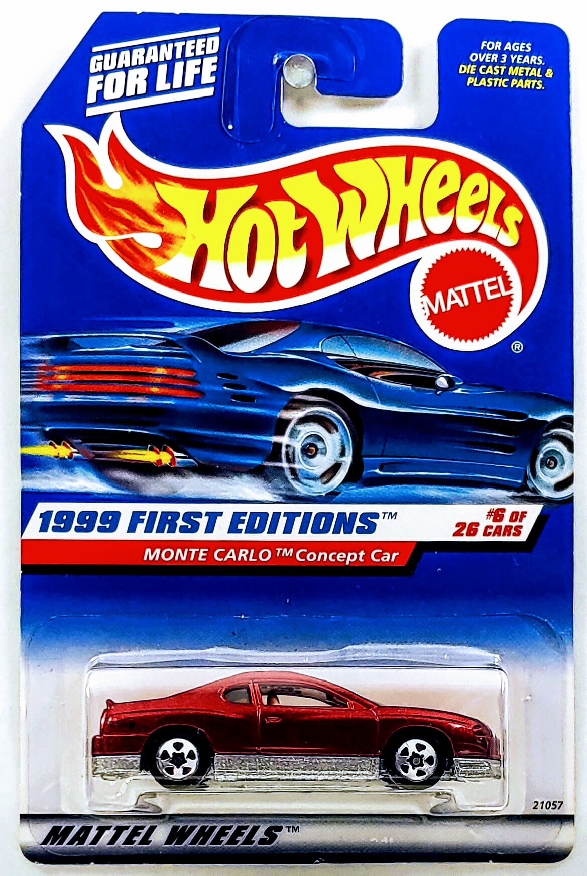 1999 Hot wheels #910 First Editions #6 MONTE CARLO CONCEPT CAR 
