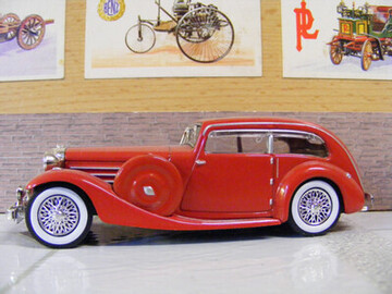 404-202 GFCC 1/43 ジャガー SS1 Airline 1935 GFCC TOYS 1:43 1935 Jaguar SS1 Airline Blue Diecast Model