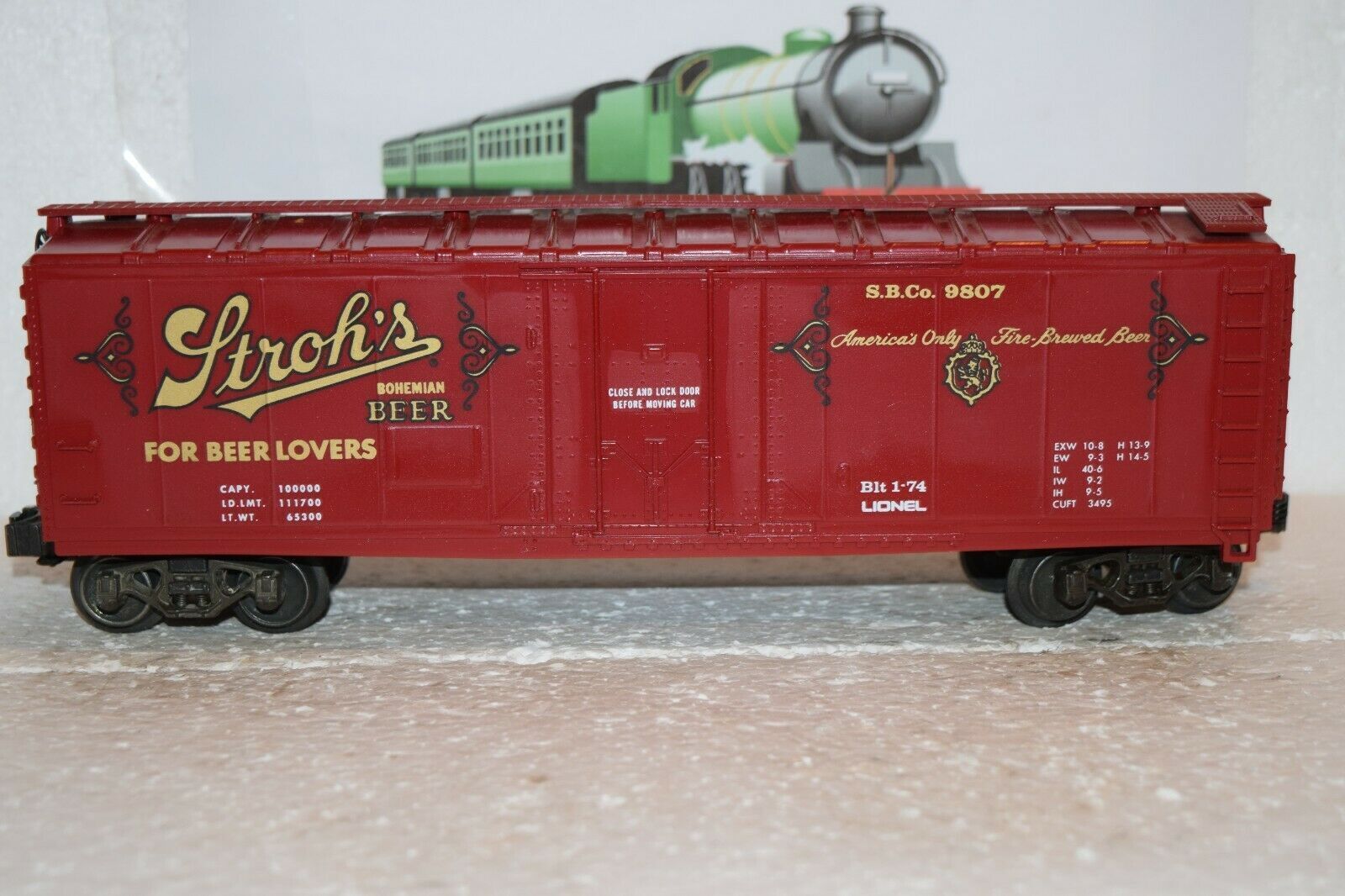 o-scale-trains-lionel-stroh-s-beer-reefer-9807-model-trains-rolling