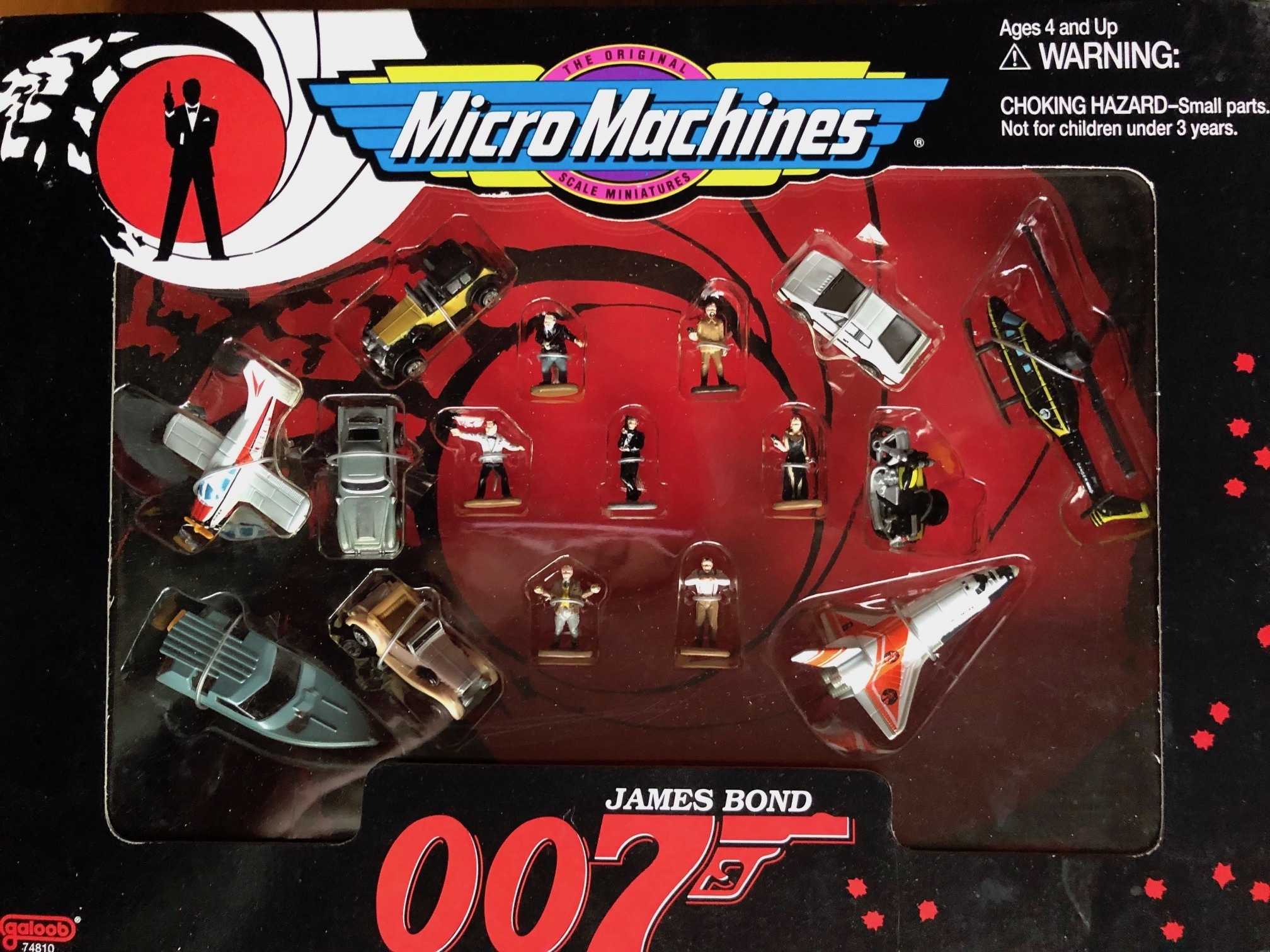 Micro Machines MOTORCYCLE w/SIDE CAR James Bond
