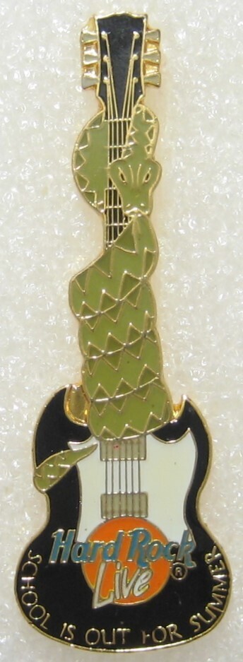 Alice Cooper Memorabilia Guitar with Snake - Orange Logo | Pins and ...