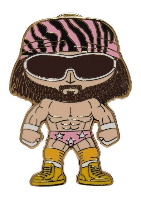 Macho Man Randy Savage (Pink Outfit) Pins and Badges Pop Price Guide