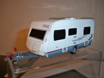 37908 Lion-Toys Hobby Modell 16cm Wohnwagen Caravan modern Chateau NEU OVP 