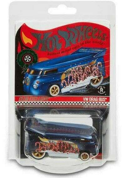 Hot Wheels VW Drag Bus 2019 Holiday Car 7804 10000 Club