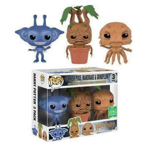 Cornish Pixie Mandrake Grindylow 3 Pack Summer Convention
