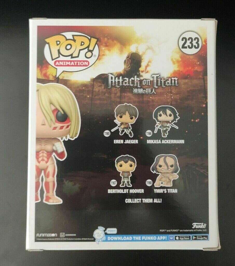 Funko POP! Female Titan 6 Attack on TItan #233 [GITD] [Special Editio