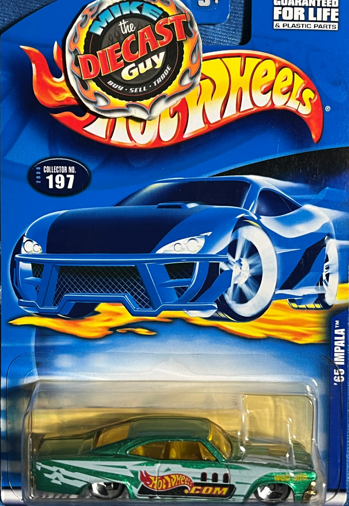 HOT WHEELS Basic 2002 #197 65 Impala Lowrider - Green | The Toy
