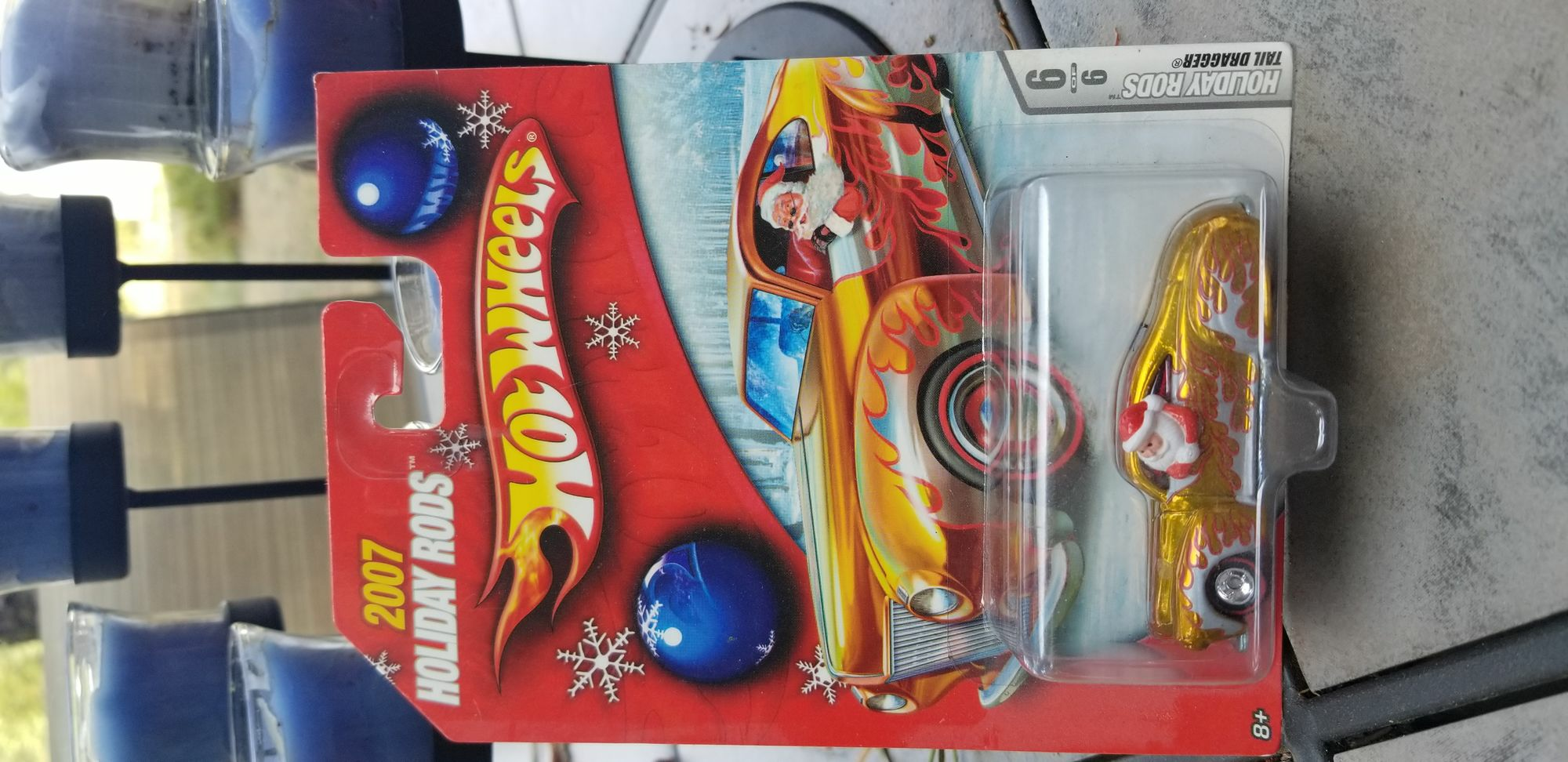 ホットウィール 2007 HOLIDAY RODS TAIL DRAGGER Hot Wheels 2007 Holiday Rods Tail Dragger #6/6 Gold with